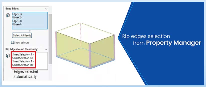 Setting rip edges